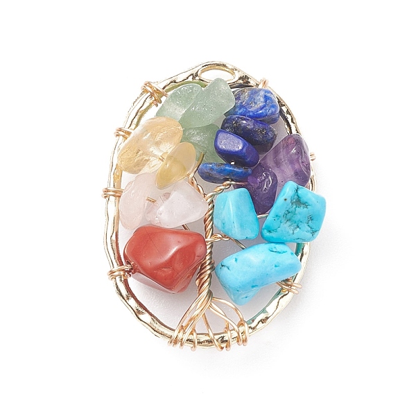 PandaHall Gemstone Copper Wire Wrapped Chips Pendants, Synthetic Howlite, Natural Red Jasper & Aventurine & Lapis Lazuli & Rose Quartz &...
PandaHall Gemstone Copper Wire Wrapped Chips Pendants, Synthetic Howlite, Natural Red Jasper & Aventurine & Lapis Lazuli & Rose Quartz &...
