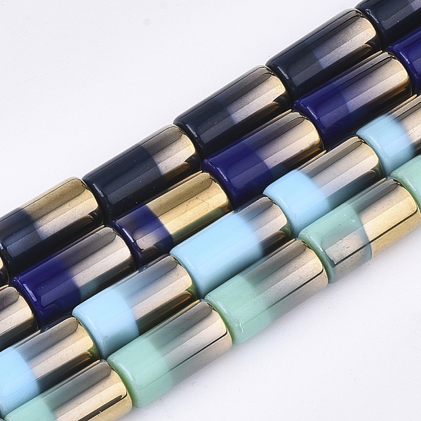 PandaHall Half Electroplate Opaque Glass Beads Strands, Column, Mixed Color, 19.5~20x10mm, Hole: 1.4mm, about 17pcs/strand, 13.38 inch Glass..., Multicolor
PandaHall Half Electroplate Opaque Glass Beads Strands, Column, Mixed Color, 19.5~20x10mm, Hole: 1.4mm, about 17pcs/strand, 13.38 inch Glass..., Multicolor