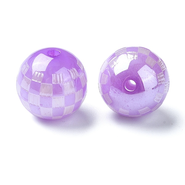 PandaHall Resin European Beads, Large Hole Tartan Round Beads, Medium Orchid, 16x16mm, Hole: 3mm Resin Round
PandaHall Resin European Beads, Large Hole Tartan Round Beads, Medium Orchid, 16x16mm, Hole: 3mm Resin Round