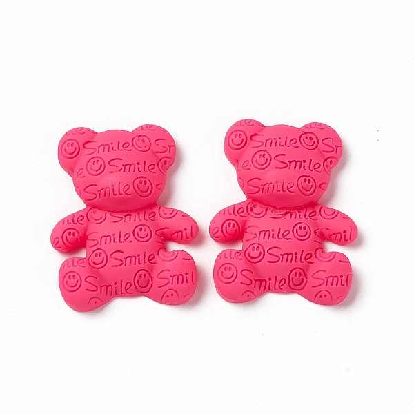 PandaHall Opaque Resin Cabochons, Bear with Smiling Face Pattern, Cerise, 38x31x10mm Resin Bear Red
PandaHall Opaque Resin Cabochons, Bear with Smiling Face Pattern, Cerise, 38x31x10mm Resin Bear Red