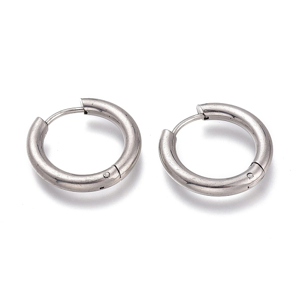 PandaHall 201 Stainless Steel Huggie Hoop Earrings, with 304 Stainless Steel Pin, Hypoallergenic Earrings, Ring, Stainless Steel Color, 9...
PandaHall 201 Stainless Steel Huggie Hoop Earrings, with 304 Stainless Steel Pin, Hypoallergenic Earrings, Ring, Stainless Steel Color, 9...