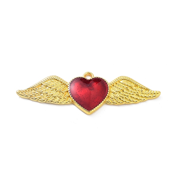 PandaHall Alloy Enamel Pendants, Golden, Heart with Wing Charm, Golden, 53.5x18x3mm, Hole: 1.8mm Alloy+Enamel Heart Red 
PandaHall Alloy Enamel Pendants, Golden, Heart with Wing Charm, Golden, 53.5x18x3mm, Hole: 1.8mm Alloy+Enamel Heart Red