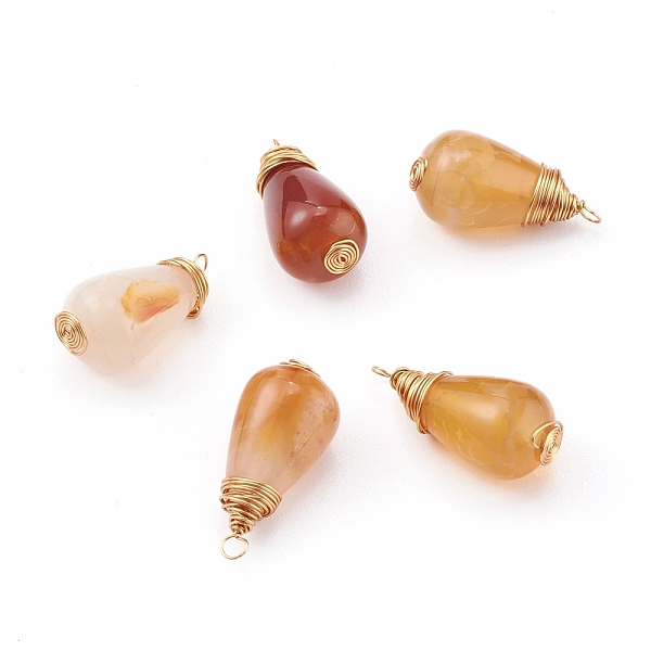 PandaHall Natural Crackle Agate Pendant, with Real 18K Gold Plated Eco-Friendly Copper Wire Copper Beading Wire Findings, Teardrop...
PandaHall Natural Crackle Agate Pendant, with Real 18K Gold Plated Eco-Friendly Copper Wire Copper Beading Wire Findings, Teardrop...