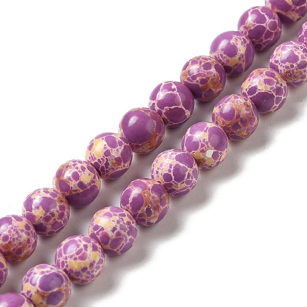 PandaHall Synthetic Imperial Jasper Dyed Beads Strands, Round, Orchid, 8mm, Hole: 1.2mm, about 47~48pcs/strand, 14.96''~15.16''(38~38.5cm)..., Purple
PandaHall Synthetic Imperial Jasper Dyed Beads Strands, Round, Orchid, 8mm, Hole: 1.2mm, about 47~48pcs/strand, 14.96''~15.16''(38~38.5cm)..., Purple