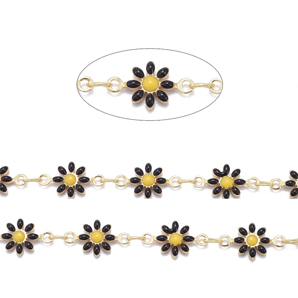 PandaHall 3.28 Feet Handmade Brass Enamel Link Chains, Soldered, Long-Lasting Plated, Golden, Daisy, Black, 12.5x7.5x2mm Brass+Enamel Black
PandaHall 3.28 Feet Handmade Brass Enamel Link Chains, Soldered, Long-Lasting Plated, Golden, Daisy, Black, 12.5x7.5x2mm Brass+Enamel Black