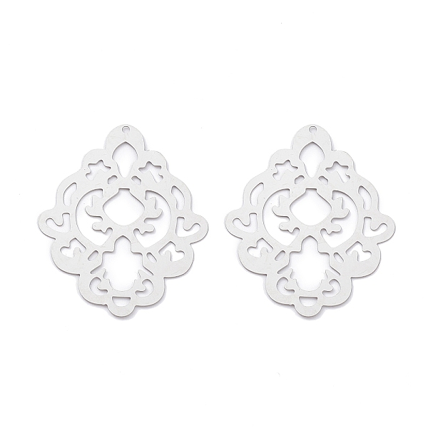 PandaHall 201 Stainless Steel Pendants, Hollow, Flower, Stainless Steel Color, 41x32.5x0.2mm, Hole: 1.5mm 201 Stainless Steel Flower
PandaHall 201 Stainless Steel Pendants, Hollow, Flower, Stainless Steel Color, 41x32.5x0.2mm, Hole: 1.5mm 201 Stainless Steel Flower