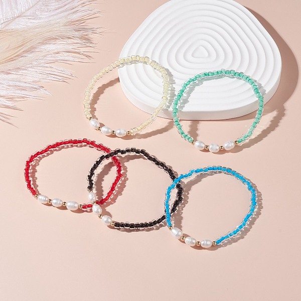 PandaHall Natural Pearl Beads Stretch Bracelet, Clear Crystal Glass Seed Beads Bracelet for Teen Girl Women, Mixed Color, Inner Diameter..., Multicolor
PandaHall Natural Pearl Beads Stretch Bracelet, Clear Crystal Glass Seed Beads Bracelet for Teen Girl Women, Mixed Color, Inner Diameter..., Multicolor