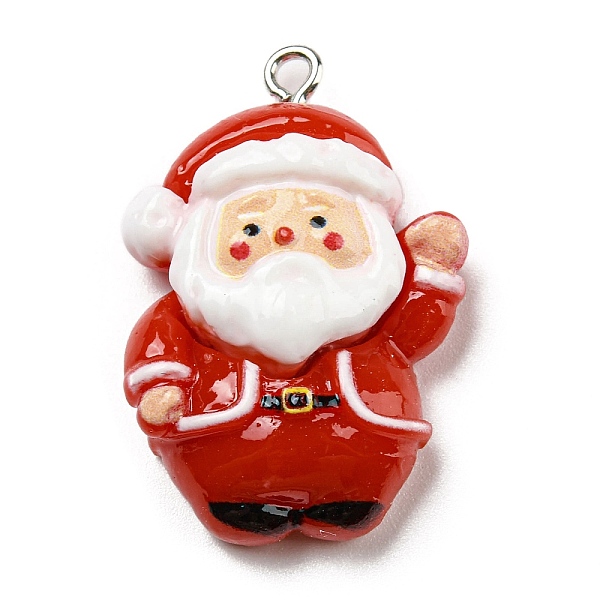 PandaHall Opaque Resin Pendants, Christmas Charms with Platinum Plated Iron Loops, Santa Claus, 31x21x9mm, Hole: 2mm Iron+Resin Santa Claus
PandaHall Opaque Resin Pendants, Christmas Charms with Platinum Plated Iron Loops, Santa Claus, 31x21x9mm, Hole: 2mm Iron+Resin Santa Claus