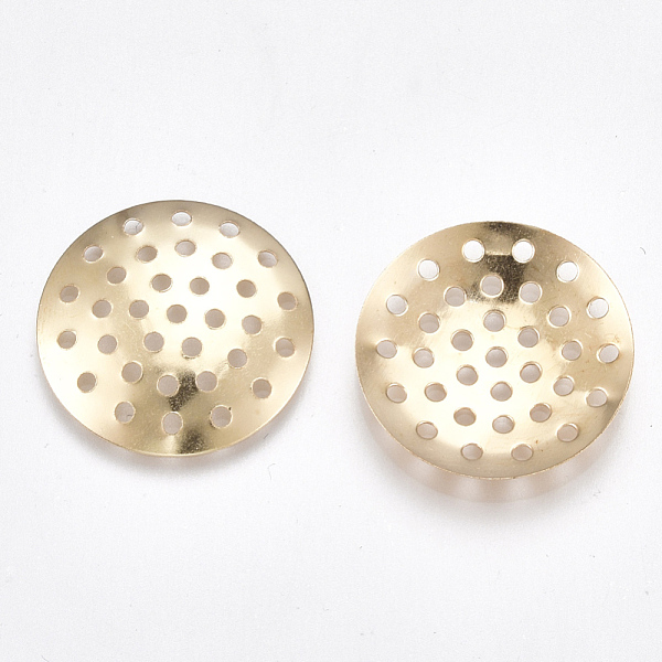 PandaHall Iron Finger Ring/Brooch Sieve Findings, Perforated Disc Settings, Nickel Free, Light Gold, 20x2mm, Hole: 1.2mm Iron Disc
PandaHall Iron Finger Ring/Brooch Sieve Findings, Perforated Disc Settings, Nickel Free, Light Gold, 20x2mm, Hole: 1.2mm Iron Disc