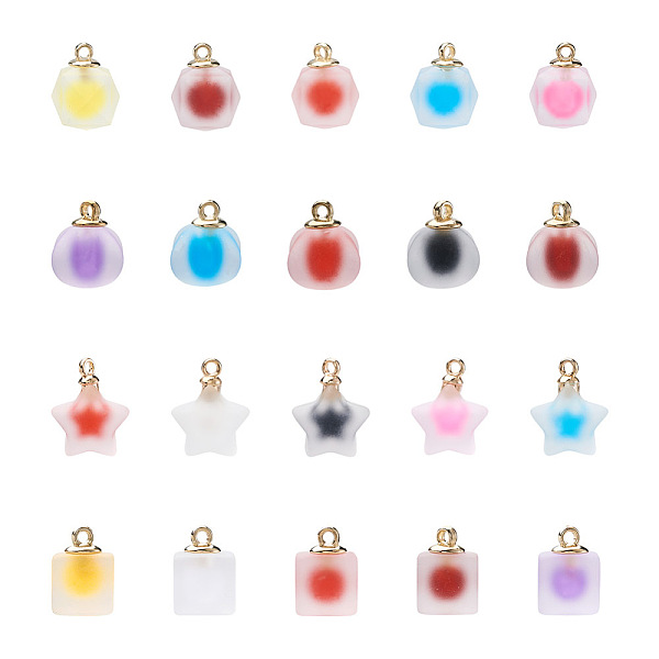 PandaHall Mega Pet 80Pcs 20 Style Plastic/Resin Frosted Pendants, Bead in Bead Pendants, Imitate Jelly, Mixed Shape, Mixed Color..., Multicolor
PandaHall Mega Pet 80Pcs 20 Style Plastic/Resin Frosted Pendants, Bead in Bead Pendants, Imitate Jelly, Mixed Shape, Mixed Color..., Multicolor