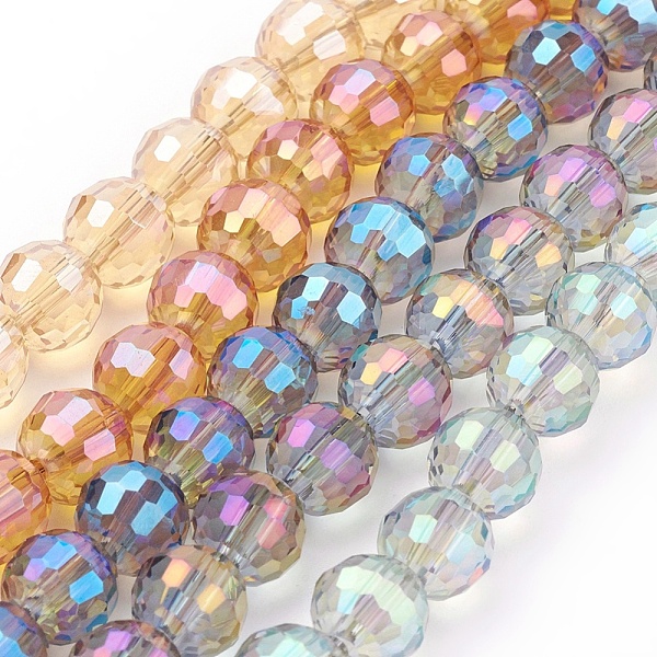 PandaHall Electroplate Glass Bead Strands, Faceted(96 Facets), Round, Mixed Color, 8mm, Hole: 1mm, about 72pcs/strand, 21.8 inch Glass Round..., Multicolor
PandaHall Electroplate Glass Bead Strands, Faceted(96 Facets), Round, Mixed Color, 8mm, Hole: 1mm, about 72pcs/strand, 21.8 inch Glass Round..., Multicolor