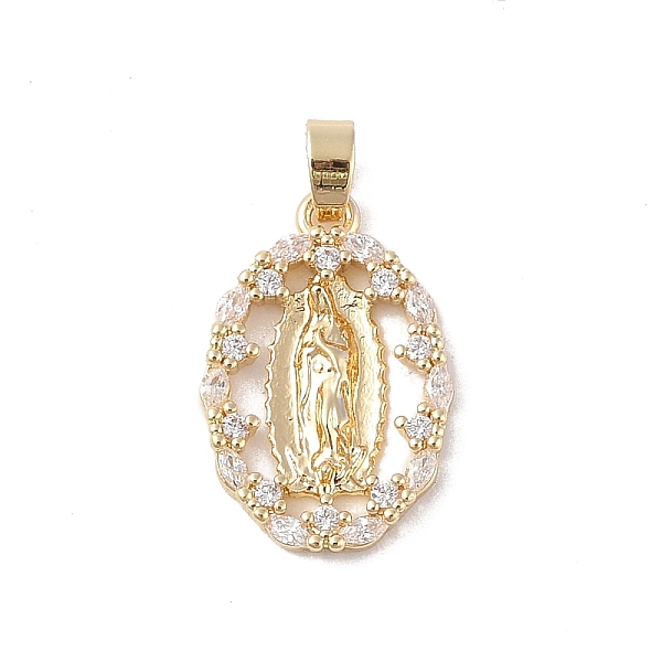 PandaHall Brass Cubic Zirconia Pendants, Long-Lasting Plated, Oval with Holy Virgin Charms, Golden, Clear, 21x14x3mm, Hole: 6x3mm...
PandaHall Brass Cubic Zirconia Pendants, Long-Lasting Plated, Oval with Holy Virgin Charms, Golden, Clear, 21x14x3mm, Hole: 6x3mm...