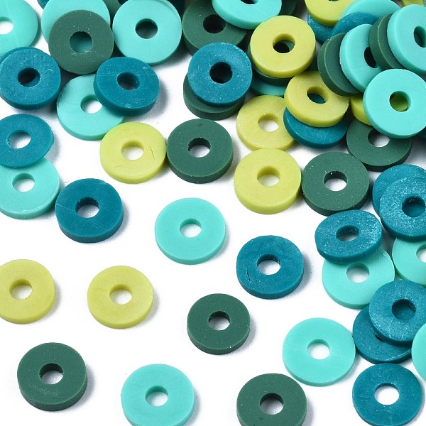 PandaHall Handmade Polymer Clay Beads, Heishi Beads, for DIY Jewelry Crafts Supplies, Disc/Flat Round, Teal, 6x1mm, Hole: 2mm, about..., Cyan
PandaHall Handmade Polymer Clay Beads, Heishi Beads, for DIY Jewelry Crafts Supplies, Disc/Flat Round, Teal, 6x1mm, Hole: 2mm, about..., Cyan