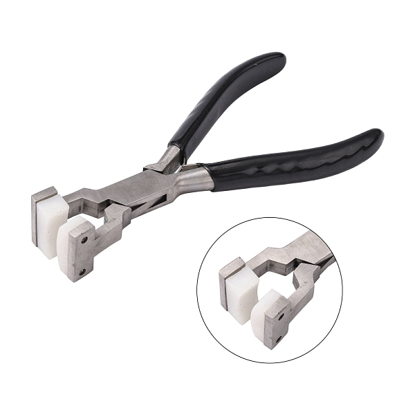 PandaHall 45# Carbon Steel Jewelry Pliers, Nylon Jaw Pliers, Bending Pliers, Ferronickel, Stainless Steel Color, 14.5x8.25x2.55cm Carbon..., Black
PandaHall 45# Carbon Steel Jewelry Pliers, Nylon Jaw Pliers, Bending Pliers, Ferronickel, Stainless Steel Color, 14.5x8.25x2.55cm Carbon..., Black