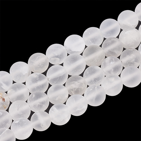 PandaHall Natural Quartz Crystal Beads Strands, Frosted, Round, 10mm, Hole: 1.2mm, about 37~40pcs/strand, 14.9~15.1 inch(38~38.5cm) Quartz...
PandaHall Natural Quartz Crystal Beads Strands, Frosted, Round, 10mm, Hole: 1.2mm, about 37~40pcs/strand, 14.9~15.1 inch(38~38.5cm) Quartz...