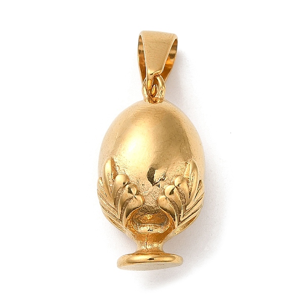 PandaHall Vacuum Plating 304 Stainless Steel Pendants, Long-Lasting Plated, Egg with Wing Charm, Golden, 24.5x13.5x13mm, Hole: 8.7x4.3mm 304...
PandaHall Vacuum Plating 304 Stainless Steel Pendants, Long-Lasting Plated, Egg with Wing Charm, Golden, 24.5x13.5x13mm, Hole: 8.7x4.3mm 304...