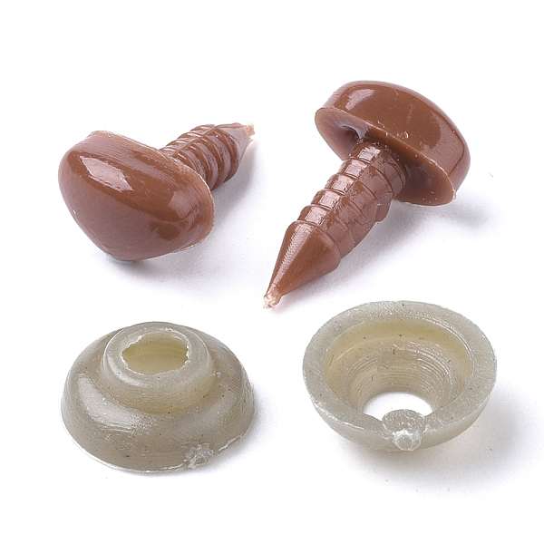 PandaHall Craft Plastic Doll Noses, Safety Noses, Coconut Brown, 9.5x11mm, Pin: 5~6mm Plastic
PandaHall Craft Plastic Doll Noses, Safety Noses, Coconut Brown, 9.5x11mm, Pin: 5~6mm Plastic