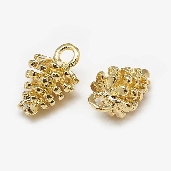 PandaHall Brass Charms, PineCones, Real 18K Gold Plated, 12.5x7mm, Hole: 2mm Brass Fruit
PandaHall Brass Charms, PineCones, Real 18K Gold Plated, 12.5x7mm, Hole: 2mm Brass Fruit