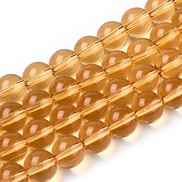 PandaHall Transparent Glass Beads Strands, Round, Goldenrod, 8~8.5mm, Hole: 1.5mm, about 51~53pcs/strand, 14.96 inch~15.55 inch(38~39.7cm)..., Gold
PandaHall Transparent Glass Beads Strands, Round, Goldenrod, 8~8.5mm, Hole: 1.5mm, about 51~53pcs/strand, 14.96 inch~15.55 inch(38~39.7cm)..., Gold