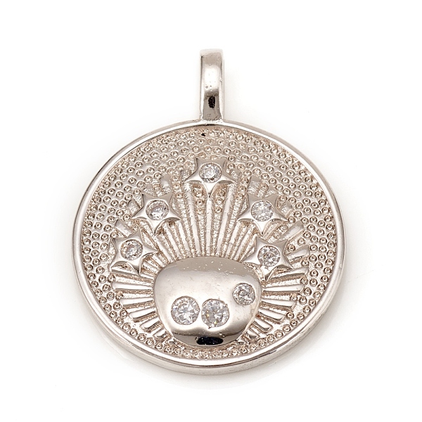 PandaHall Brass Micro Pave Cubic Zirconia Pendant, Flat Round with Star, Clear, Platinum, 26x20x3mm, Hole: 2x4mm Brass+Cubic Zirconia Flat...
PandaHall Brass Micro Pave Cubic Zirconia Pendant, Flat Round with Star, Clear, Platinum, 26x20x3mm, Hole: 2x4mm Brass+Cubic Zirconia Flat...