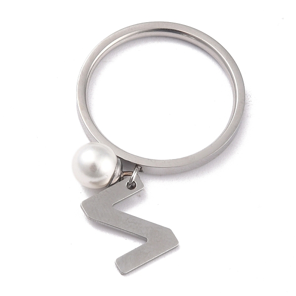 PandaHall Dual-use Items, 304 Stainless Steel Finger Rings or Pendants, with Plastic Round Beads, Stainless Steel Color, White, Letter.Z, US...
PandaHall Dual-use Items, 304 Stainless Steel Finger Rings or Pendants, with Plastic Round Beads, Stainless Steel Color, White, Letter.Z, US...