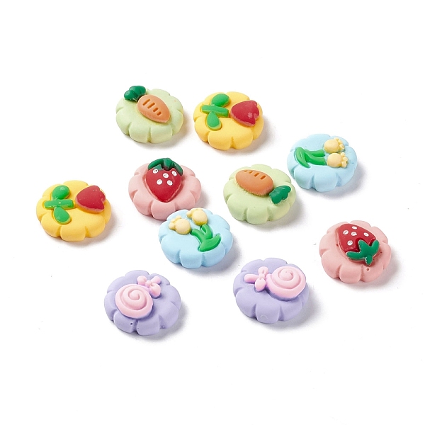 PandaHall Opaque Resin Cabochons, DIY Accessories, Cookies with Lollipop & Flower & Carrot & Strawberry, Mixed Color, 19x7~10mm Resin Mixed..., Multicolor
PandaHall Opaque Resin Cabochons, DIY Accessories, Cookies with Lollipop & Flower & Carrot & Strawberry, Mixed Color, 19x7~10mm Resin Mixed..., Multicolor