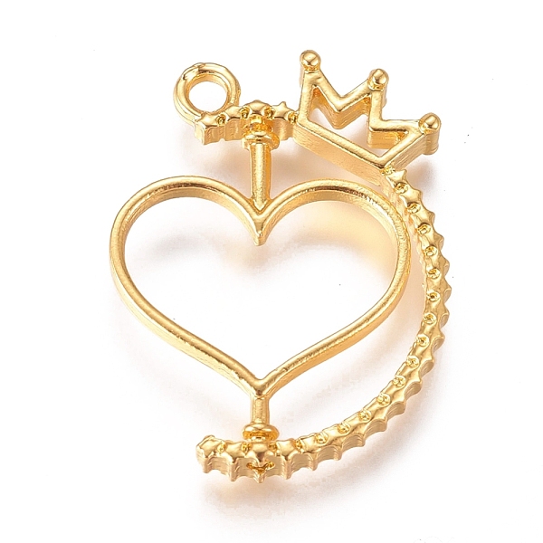 PandaHall Zinc Alloy Open Back Bezel Pendants, For DIY UV Resin, Epoxy Resin, Pressed Flower Jewelry, Heart, Golden, 31x24x5mm, Hole: 2.8mm...
PandaHall Zinc Alloy Open Back Bezel Pendants, For DIY UV Resin, Epoxy Resin, Pressed Flower Jewelry, Heart, Golden, 31x24x5mm, Hole: 2.8mm...