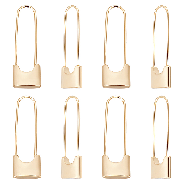 PandaHall ARRICRAFT 8Pcs Brass Safety Pin Shape Dangle Hoop Earrings for Men Women, Real 14K Gold Plated, 30x9.5x3.4mm, Pin: 0.7mm Brass...
PandaHall ARRICRAFT 8Pcs Brass Safety Pin Shape Dangle Hoop Earrings for Men Women, Real 14K Gold Plated, 30x9.5x3.4mm, Pin: 0.7mm Brass...