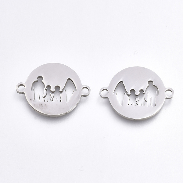 PandaHall 201 Stainless Steel Links connectors, Laser Cut Links, Flat Round with Family, Stainless Steel Color, 15.5x19.5x1mm, Hole: 1.5mm...
PandaHall 201 Stainless Steel Links connectors, Laser Cut Links, Flat Round with Family, Stainless Steel Color, 15.5x19.5x1mm, Hole: 1.5mm...