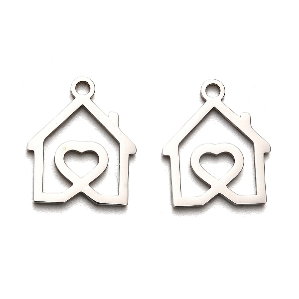 PandaHall 316 Surgical Stainless Steel Pendants, Laser Cut, Heart House Charm, Stainless Steel Color, 15x10.5x1mm, Hole: 1.6mm 316 Surgical...
PandaHall 316 Surgical Stainless Steel Pendants, Laser Cut, Heart House Charm, Stainless Steel Color, 15x10.5x1mm, Hole: 1.6mm 316 Surgical...