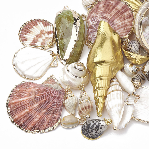 PandaHall Sea Shell Pendants, Natural Color, Mixed Styles, Mixed Color, 15~86x7~51x5~30mm, Hole: 1~5mm Other Sea Shell Shell Shape..., Multicolor
PandaHall Sea Shell Pendants, Natural Color, Mixed Styles, Mixed Color, 15~86x7~51x5~30mm, Hole: 1~5mm Other Sea Shell Shell Shape..., Multicolor