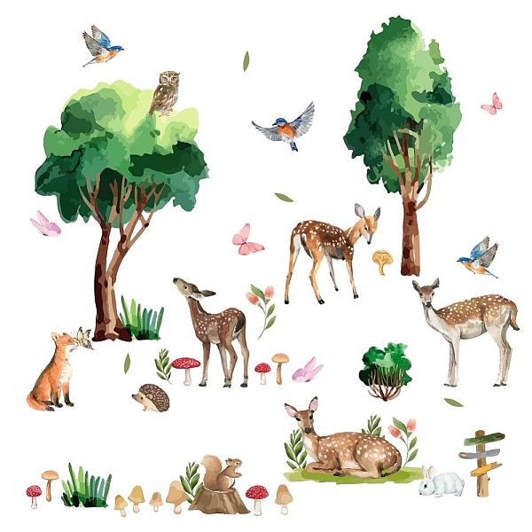 PandaHall SUPERDANT Woodland Animals Wall Decal Removable Wall Stickers Trees Wall Sticker Home Decor Wall Art Sticker DIY Art PVC Wall..., Green
PandaHall SUPERDANT Woodland Animals Wall Decal Removable Wall Stickers Trees Wall Sticker Home Decor Wall Art Sticker DIY Art PVC Wall..., Green