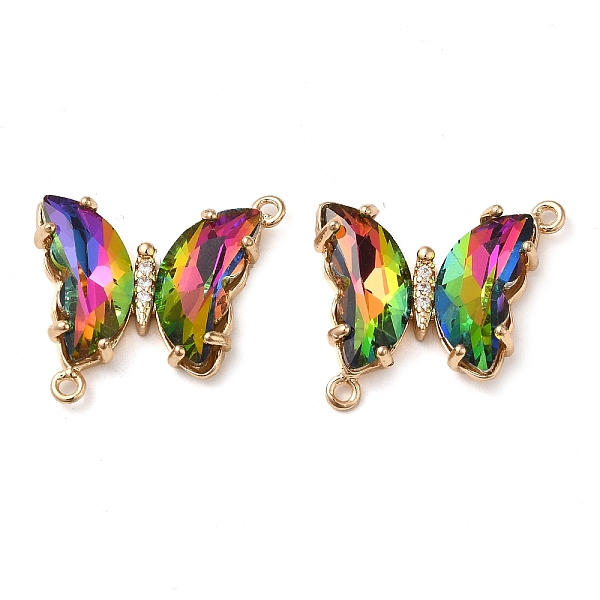 PandaHall Brass Pave Faceted Glass Connector Charms, Golden Tone Butterfly Links, Colorful, 20x22x5mm, Hole: 1.2mm Brass+Glass Butterfly
PandaHall Brass Pave Faceted Glass Connector Charms, Golden Tone Butterfly Links, Colorful, 20x22x5mm, Hole: 1.2mm Brass+Glass Butterfly