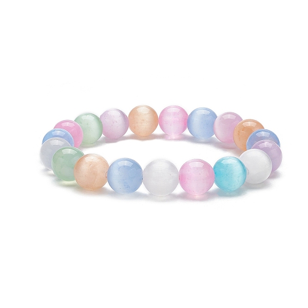 PandaHall Dyed Natural Selenite Round Beaded Stretch Bracelet, Colorful, Inner Diameter: 1-7/8 inch(4.9cm) Selenite
PandaHall Dyed Natural Selenite Round Beaded Stretch Bracelet, Colorful, Inner Diameter: 1-7/8 inch(4.9cm) Selenite