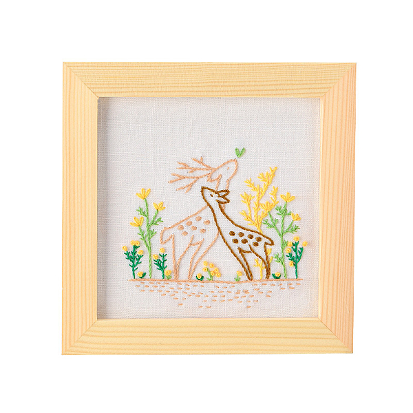 PandaHall Embroidery Starter Kits, including Embroidery Fabric & Thread, Needle, Instruction Sheet, Deer, 184x184mm Cloth Deer
PandaHall Embroidery Starter Kits, including Embroidery Fabric & Thread, Needle, Instruction Sheet, Deer, 184x184mm Cloth Deer