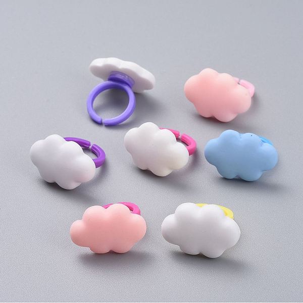 PandaHall Acrylic Cuff Finger Rings, with Resin, Kids Jewelry, Cloud, Random Single Color or Random Mixed Color, 13.5~14mm Acrylic..., Multicolor
PandaHall Acrylic Cuff Finger Rings, with Resin, Kids Jewelry, Cloud, Random Single Color or Random Mixed Color, 13.5~14mm Acrylic..., Multicolor