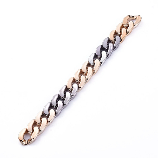PandaHall Handmade CCB Plastic Curb Chains, Cuban Link Chains, Unwelded, for Men's Jewelry Making, Gunmetal & Rose Gold, Link: 30x20.5x6mm...
PandaHall Handmade CCB Plastic Curb Chains, Cuban Link Chains, Unwelded, for Men's Jewelry Making, Gunmetal & Rose Gold, Link: 30x20.5x6mm...
