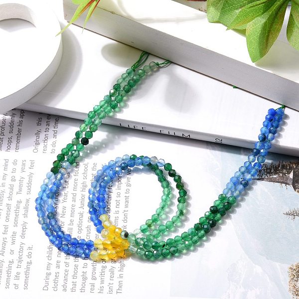 PandaHall Natural Agate Beads Strands, Faceted, Round, Dyed, Green, 4mm, Hole: 0.8mm, about 85pcs/strand, 15.16''~15.55''(38.5~39.5cm)...
PandaHall Natural Agate Beads Strands, Faceted, Round, Dyed, Green, 4mm, Hole: 0.8mm, about 85pcs/strand, 15.16''~15.55''(38.5~39.5cm)...