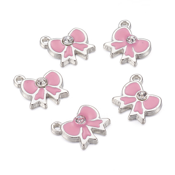 PandaHall Alloy Enamel Pendants, Lead Free and Cadmium Free, Bowknot, Platinum Color, Pink, 19x17x2mm, Hole: 2mm Alloy+Enamel Bowknot Pink
PandaHall Alloy Enamel Pendants, Lead Free and Cadmium Free, Bowknot, Platinum Color, Pink, 19x17x2mm, Hole: 2mm Alloy+Enamel Bowknot Pink