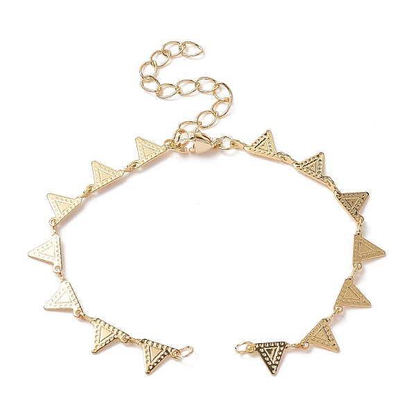 PandaHall Brass Triangle Charm Bracelet Making, with Lobster Clasp, for Link Bracelet Making, Golden, 6-1/4 inch(16cm) Brass
PandaHall Brass Triangle Charm Bracelet Making, with Lobster Clasp, for Link Bracelet Making, Golden, 6-1/4 inch(16cm) Brass