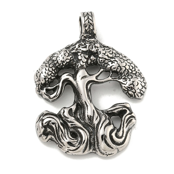 PandaHall 316 Surgical Stainless Steel Pendants, Tree Charm, Antique Silver, 42.5x32x8mm, Hole: 5.2mm 316 Surgical Stainless Steel Tree
PandaHall 316 Surgical Stainless Steel Pendants, Tree Charm, Antique Silver, 42.5x32x8mm, Hole: 5.2mm 316 Surgical Stainless Steel Tree