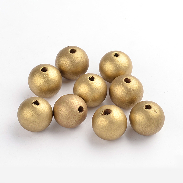PandaHall Natural Wood Beads, Macrame Beads Large Hole, Lead Free, Dyed, Round, Gold, 24~25mm, Hole: 5mm Wood Round Gold
PandaHall Natural Wood Beads, Macrame Beads Large Hole, Lead Free, Dyed, Round, Gold, 24~25mm, Hole: 5mm Wood Round Gold