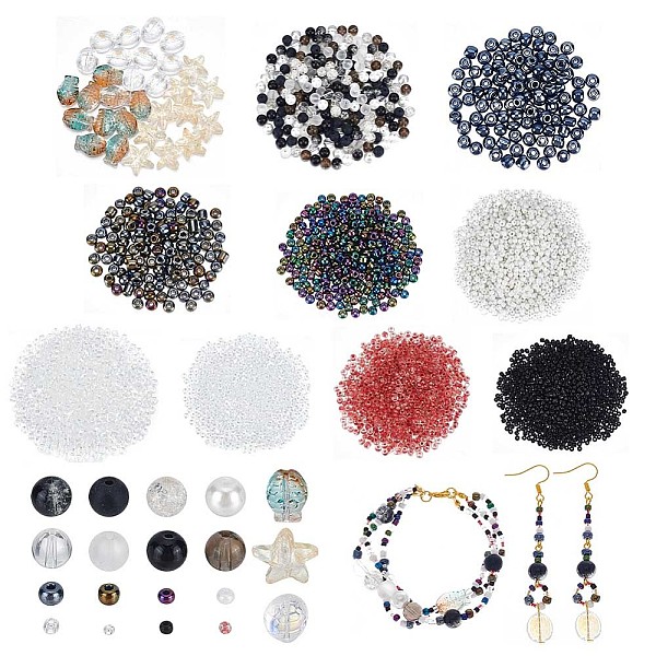 PandaHall DIY Beads Jewelry Making Finding Kit, Including Seed & Glass Beads, Fish & Turtle & Starfish & Round, Mixed Color..., Multicolor
PandaHall DIY Beads Jewelry Making Finding Kit, Including Seed & Glass Beads, Fish & Turtle & Starfish & Round, Mixed Color..., Multicolor