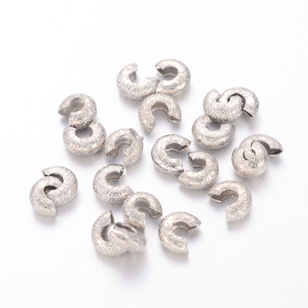 PandaHall Brass Crimp Beads Covers, Nickel Free, Platinum Color, About 3.2mm In Diameter, 2.2mm Thick, Hole: 1.2mm Brass
PandaHall Brass Crimp Beads Covers, Nickel Free, Platinum Color, About 3.2mm In Diameter, 2.2mm Thick, Hole: 1.2mm Brass