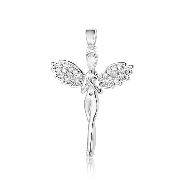 PandaHall 3Pcs Brass Micro Pave Cubic Zirconia Pendants, Fairy Charms, Clear, Platinum, 32x24x3mm Brass+Cubic Zirconia Angel & Fairy Clear
PandaHall 3Pcs Brass Micro Pave Cubic Zirconia Pendants, Fairy Charms, Clear, Platinum, 32x24x3mm Brass+Cubic Zirconia Angel & Fairy Clear