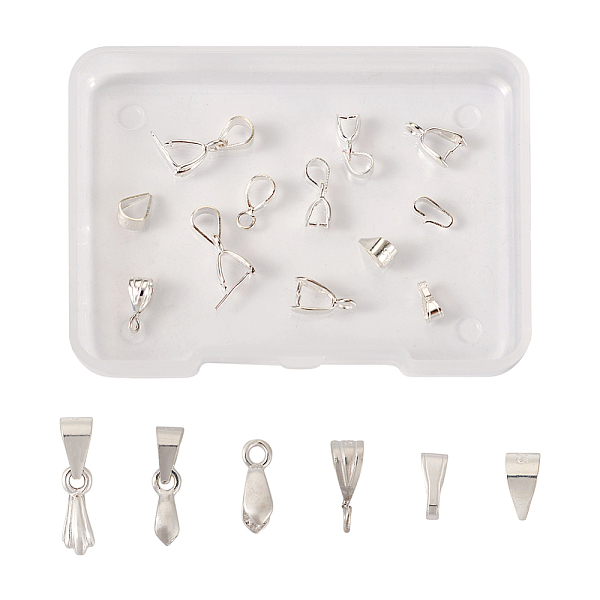 PandaHall DIY Pendant Bails Jewelry Making Finding Kit, Including 925 Sterling Silver Snap on Bails & Ice Pick Pinch Bails, Silver...
PandaHall DIY Pendant Bails Jewelry Making Finding Kit, Including 925 Sterling Silver Snap on Bails & Ice Pick Pinch Bails, Silver...