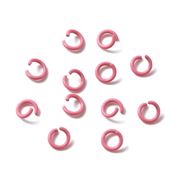 PandaHall Zinc Alloy Open Jump Rings, Baking Painted, Ring, Flamingo, 6x1mm, 18 Gauge, Inner Diameter: 4mm, about 100pcs/bag Alloy Ring Pink
PandaHall Zinc Alloy Open Jump Rings, Baking Painted, Ring, Flamingo, 6x1mm, 18 Gauge, Inner Diameter: 4mm, about 100pcs/bag Alloy Ring Pink