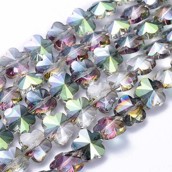 PandaHall Electroplate Glass Beads Strands, Half Plated, Faceted, Flower, Green Plated, 13.5x8mm, Hole: 1mm, about 25pcs/strand, 12.5 inch...
PandaHall Electroplate Glass Beads Strands, Half Plated, Faceted, Flower, Green Plated, 13.5x8mm, Hole: 1mm, about 25pcs/strand, 12.5 inch...