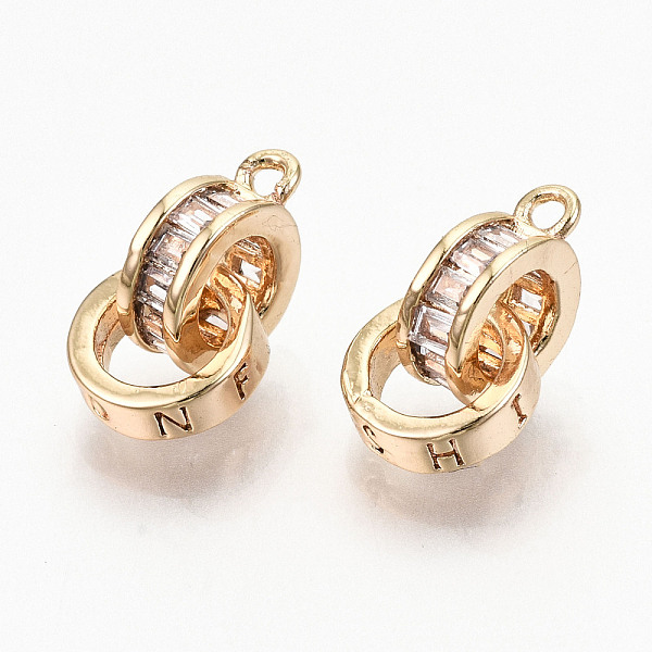 PandaHall Brass Micro Clear Cubic Zirconia Charms, Nickel Free, Ring with Word Fashion, Real 18K Gold Plated, 14mm, Ring with Cubic Zirconia...
PandaHall Brass Micro Clear Cubic Zirconia Charms, Nickel Free, Ring with Word Fashion, Real 18K Gold Plated, 14mm, Ring with Cubic Zirconia...