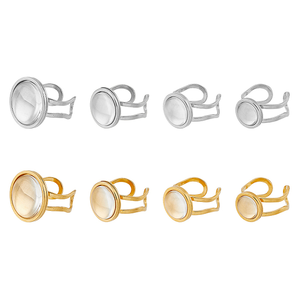PandaHall DICOSMETIC DIY Blank Dome Finger Ring Making Kit, Including 201 Stainless Steel Flat Round Cuff Pad Ring Settings, Glass Cabochons...
PandaHall DICOSMETIC DIY Blank Dome Finger Ring Making Kit, Including 201 Stainless Steel Flat Round Cuff Pad Ring Settings, Glass Cabochons...
